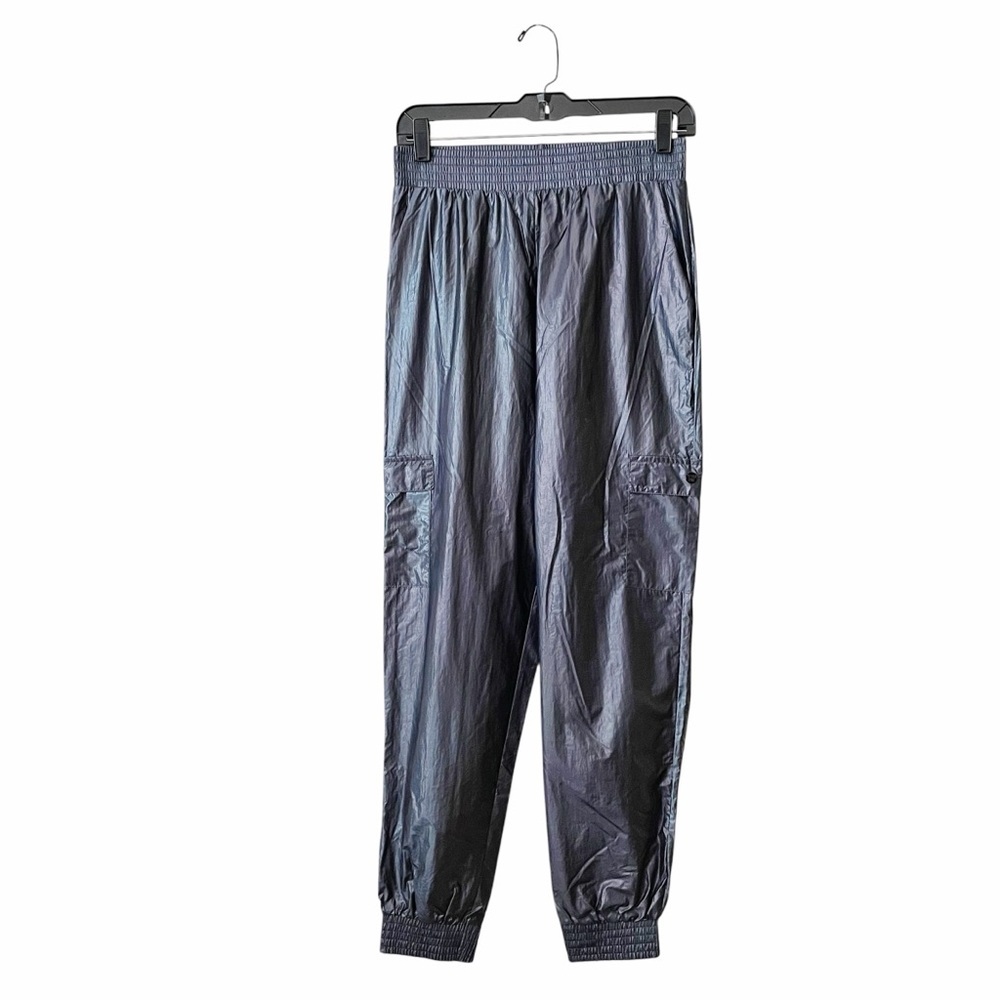 Victoria Sport Jogger Pants Women's Size XS Metallic Gray Pull On Elastic Waist